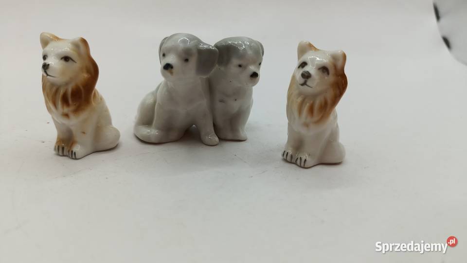 Figurka ozdoba malutkie pieski kolekcja Zamość