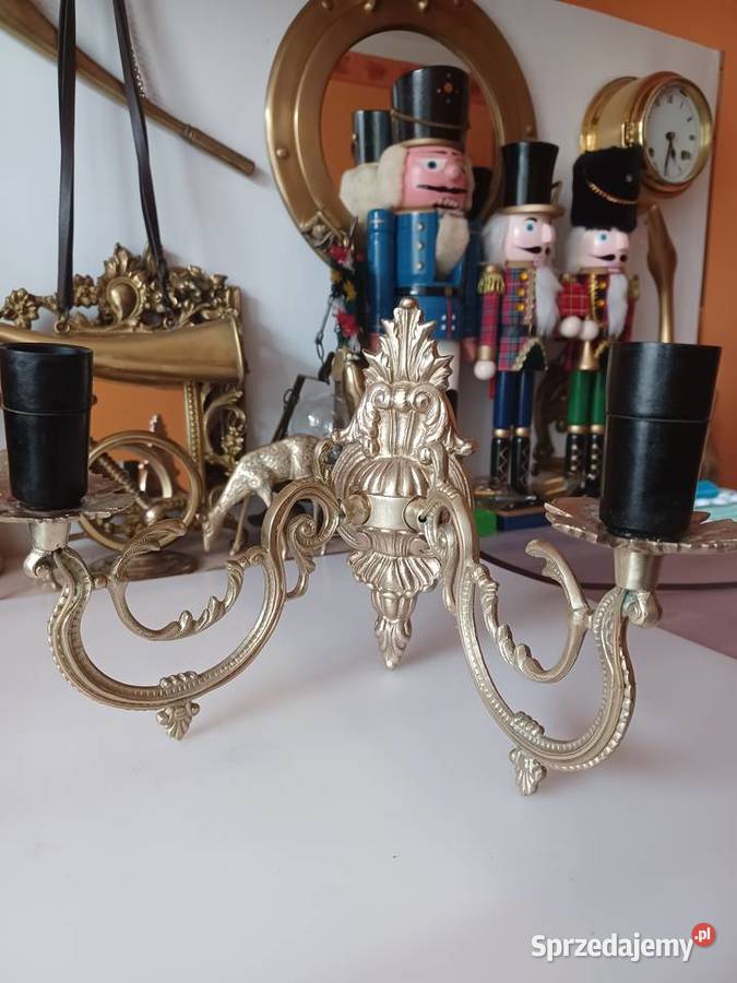 Kinkiet mosiężny Mosiądz Kolekcja Poznań