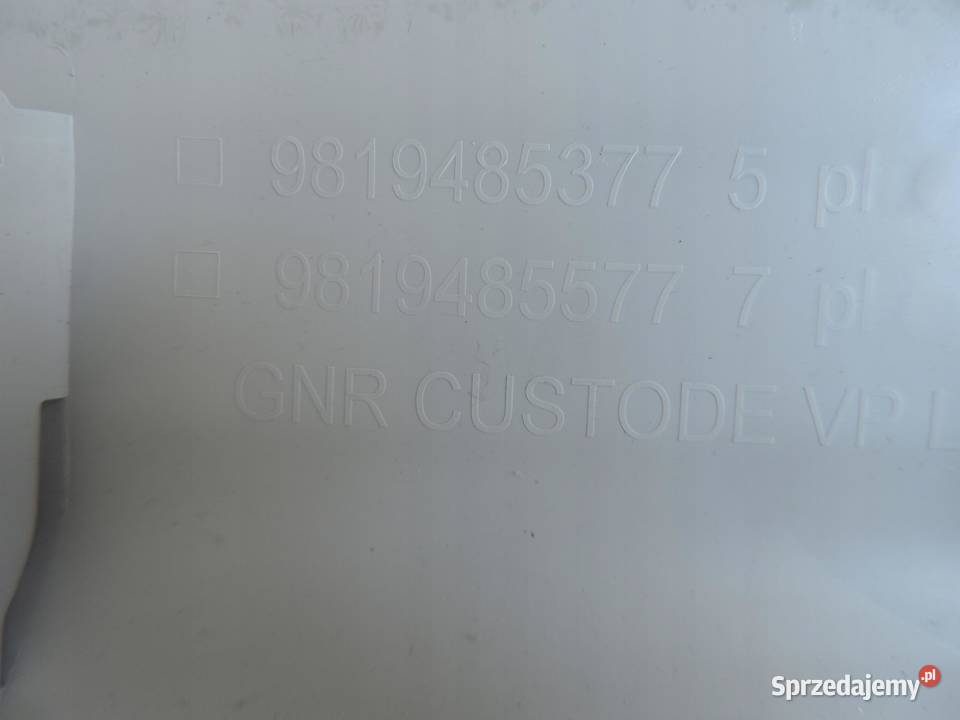 OPEL COMBO E OSŁONA SŁUPKA LEWA TYŁ 9819485377