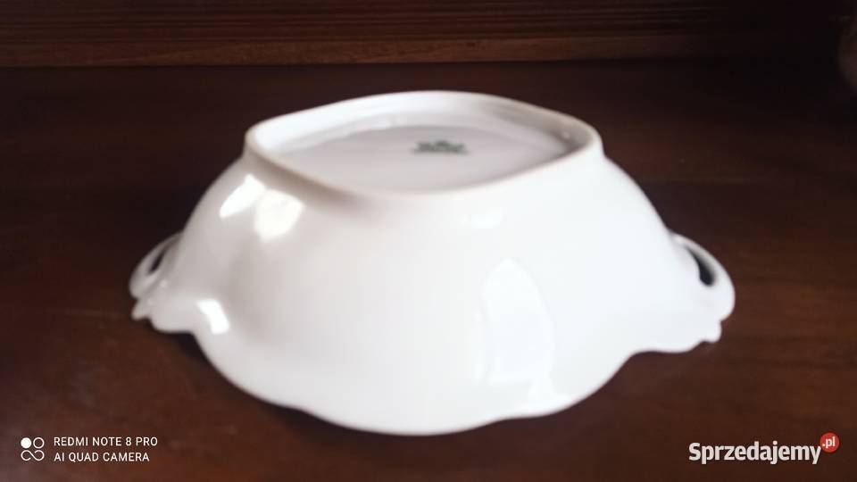 Patera Victoria Czechoslovakia Biała złocona Antyki, Sztuka, Kolekcje sprzedam