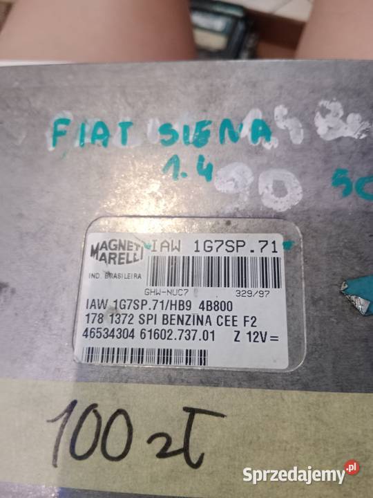 Komputer Fiat Siena IAW1G7SP71 wielkopolskie Margonin