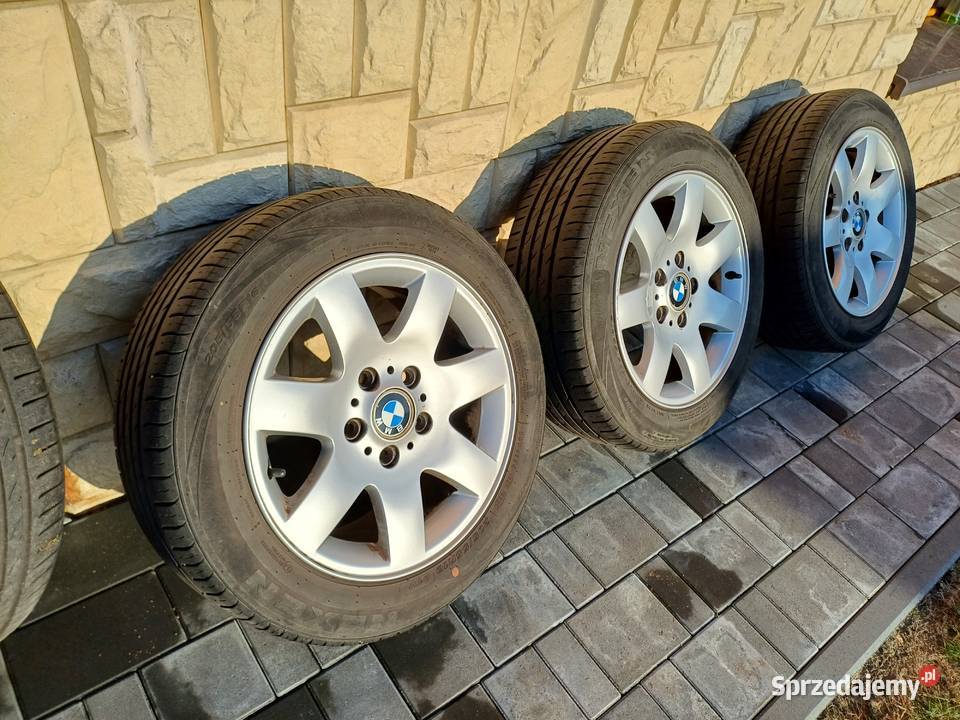 Felgi z oponami bmw e46 seria 3 opony 1620555 śląskie Rybnik sprzedam