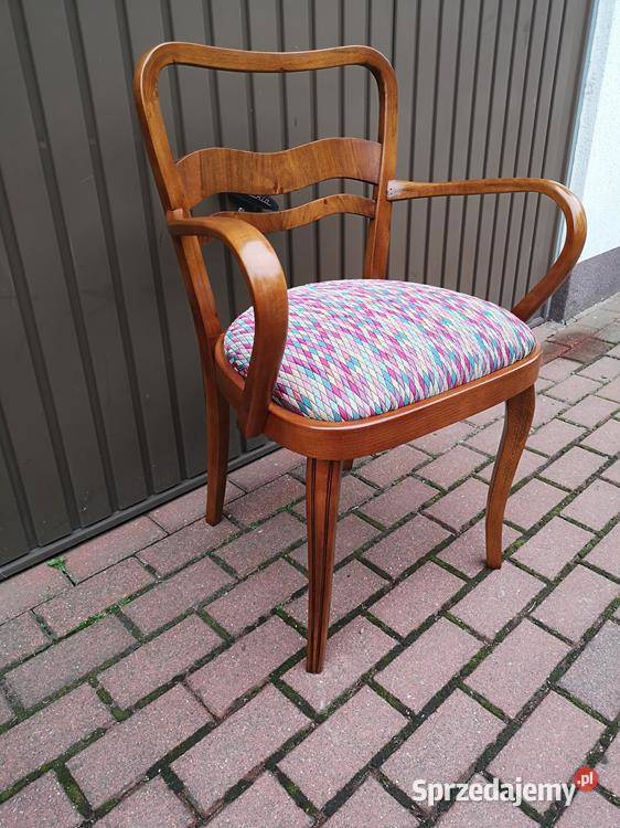Stary Fotel Krzesło ARTDECO Gabinetowy Antyk wielkopolskie