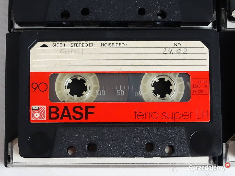 Zestaw 4 kaset magnetofonowych BASF ferro super Biłgoraj