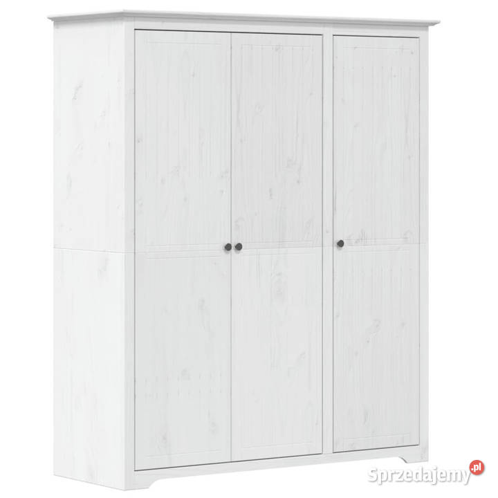 Szafa BODO biała 146x535x173 lite drewno sosnowe