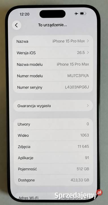 Iphone 15 pro idealny wysyłkaodbiór Sanok sprzedam