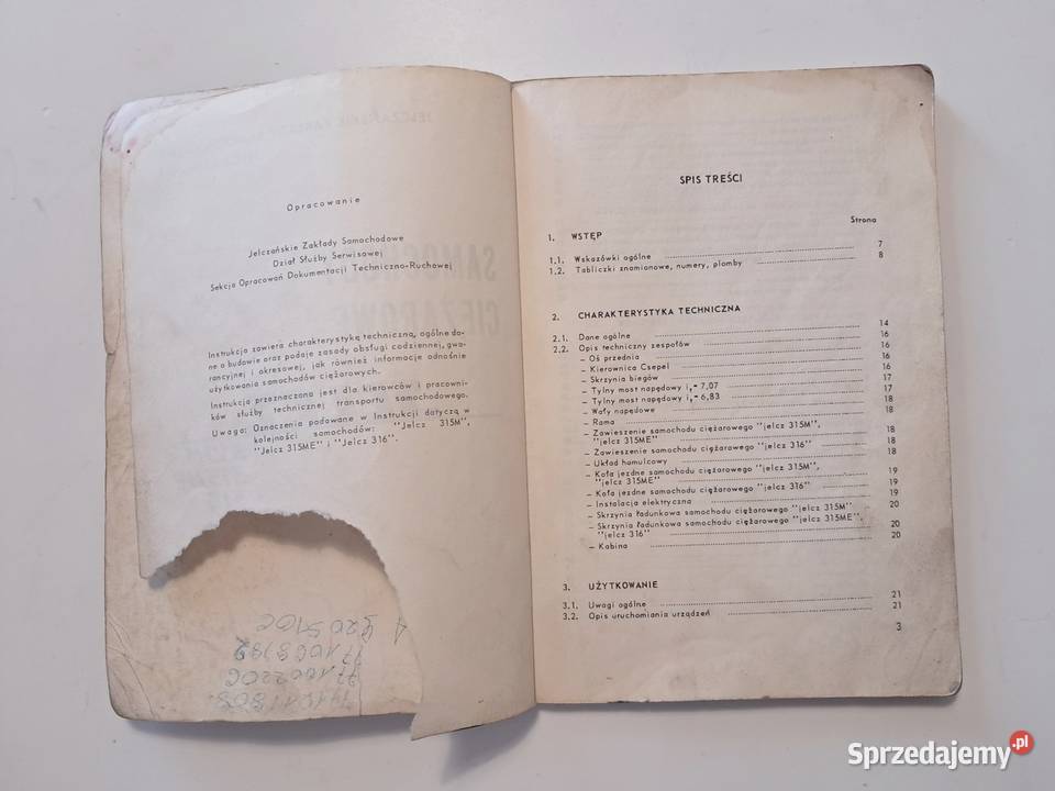 Książka Samochody ciężarowe Jelcz 315M 315ME 316