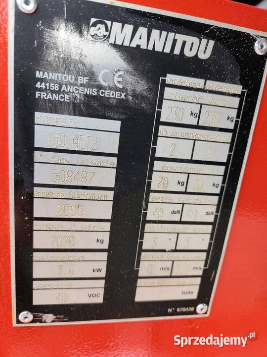 Manitou 150 AET2 Bydgoszcz