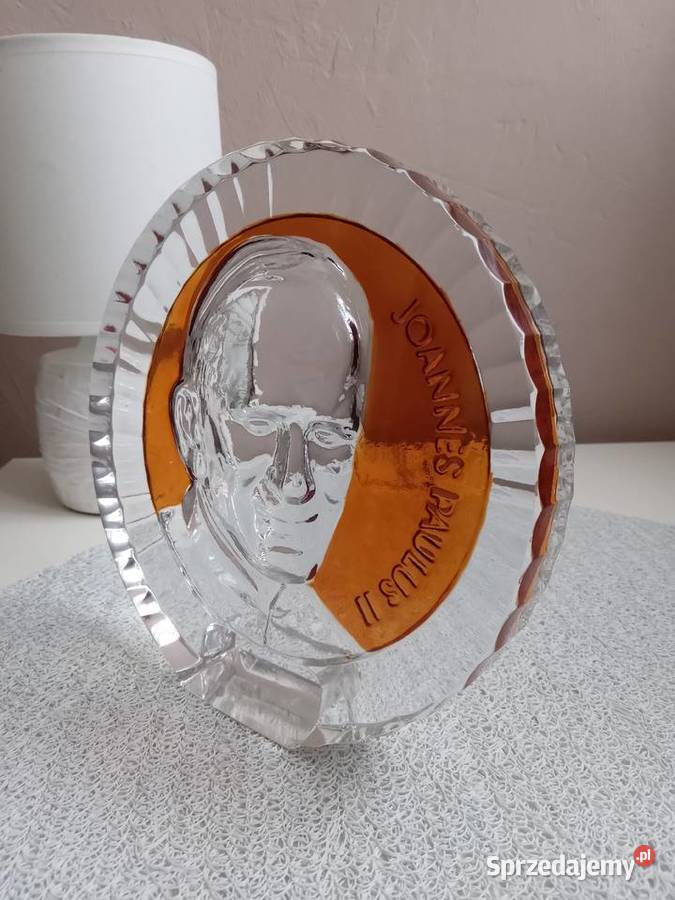 Kryształ z wizerunkiem Papierza Jana Pawla II Warszawa