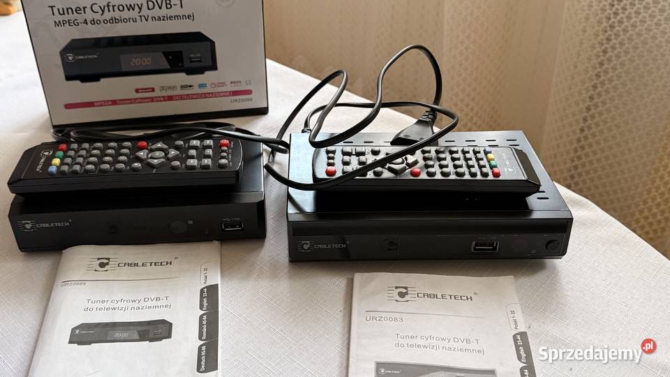 2 tunerydekodery cyfrowe do tv naziemnej