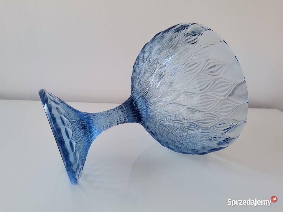 Stara niebieska patera owocarka Migdały Eryka śląskie Katowice sprzedam