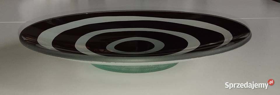 Vintage szklana patera Warszawa