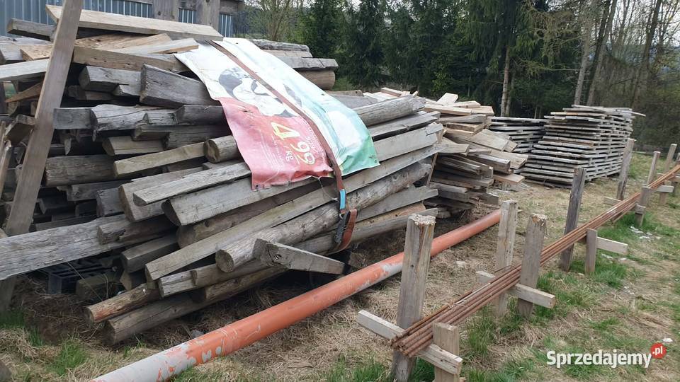 deski drewniane budowlane szalunki stemple małopolskie Grybów