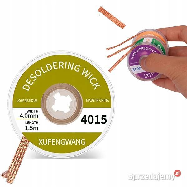 Zestaw Lutowniczy Rosfix Cyna 08mm 10g Plecionki Lutownice Dom i Ogród