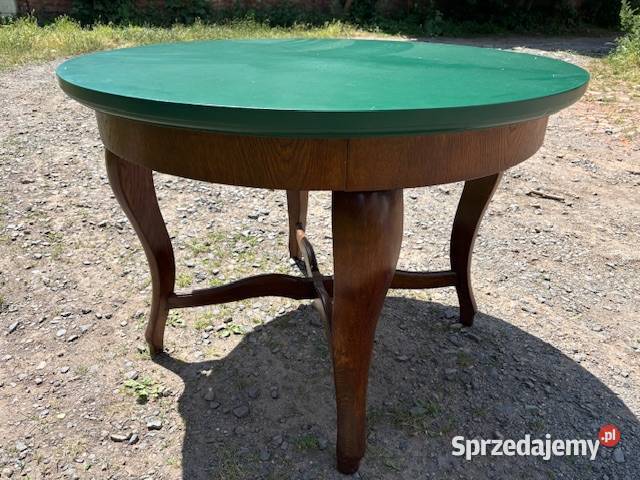 Dębowy stół rozkładany Antyki, Sztuka, Kolekcje Legnica