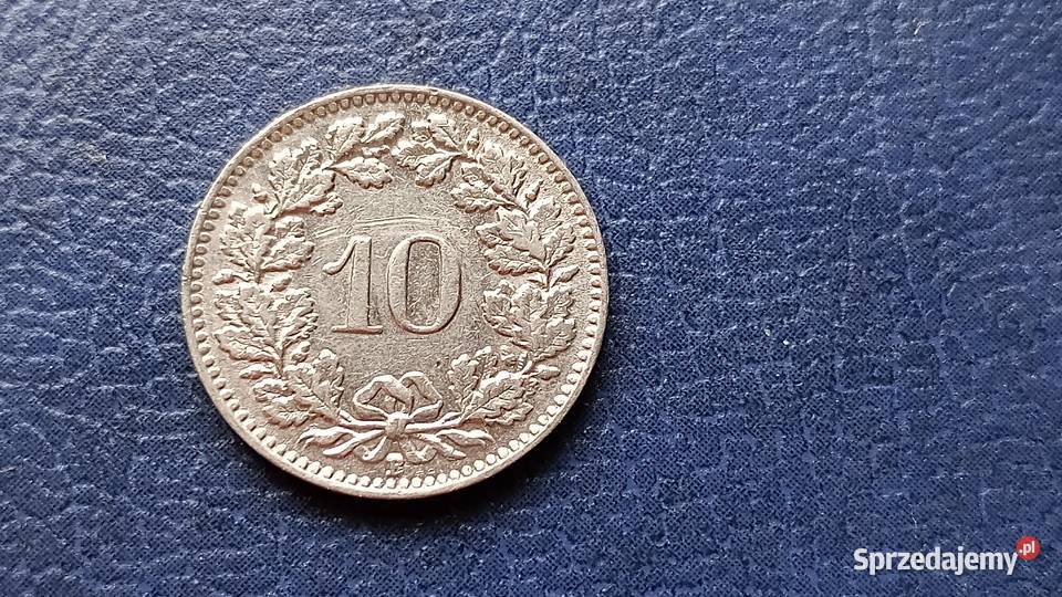Stare monety 10 rappen 1939 Szwajcaria Lesko
