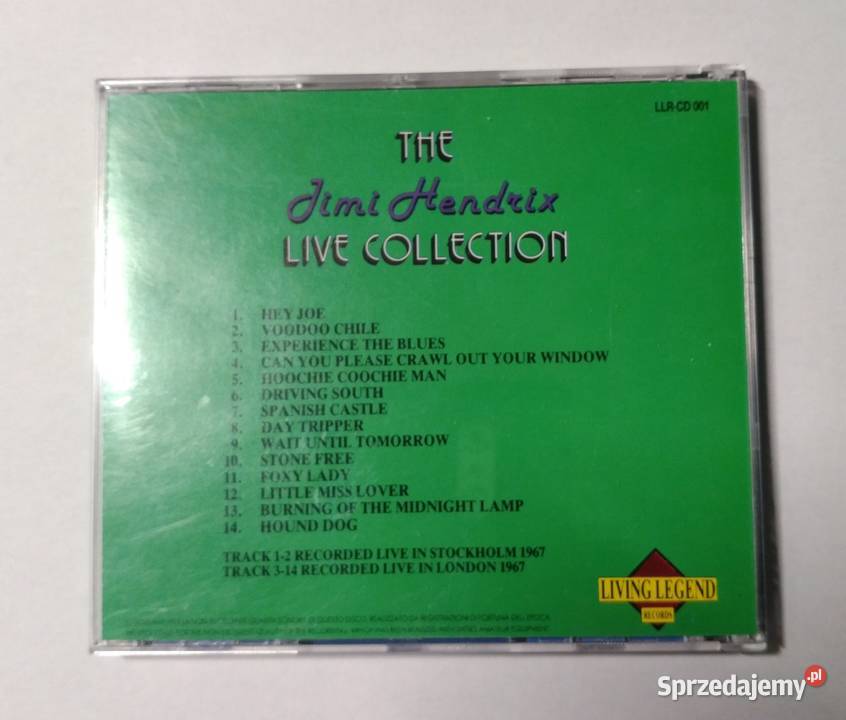 Jimi Hendrix Live In Concert 1967 bootleg Zielona Góra