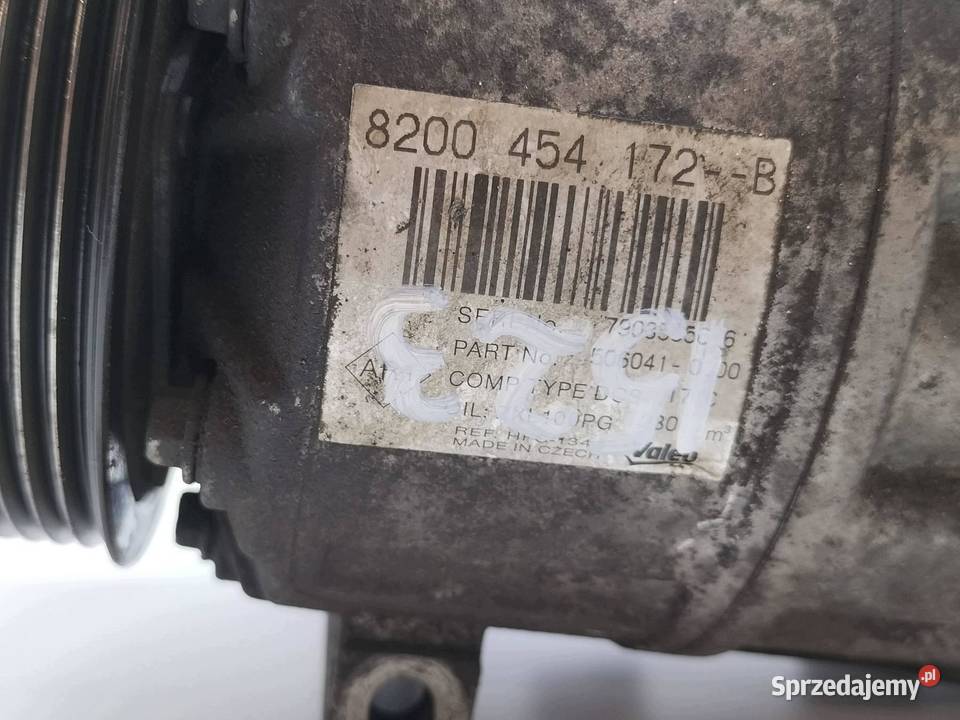 SPRĘŻARKA KLIMATYZACJI 8200454172B 20 DCI