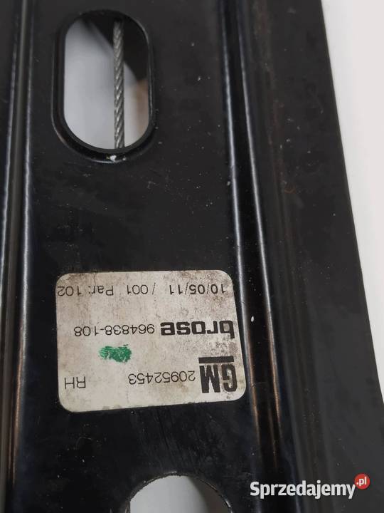 MECHANIZM SZYBY PRAWY PRZÓD 20952453 Opel Mechanizmy opuszczania szyb świętokrzyskie