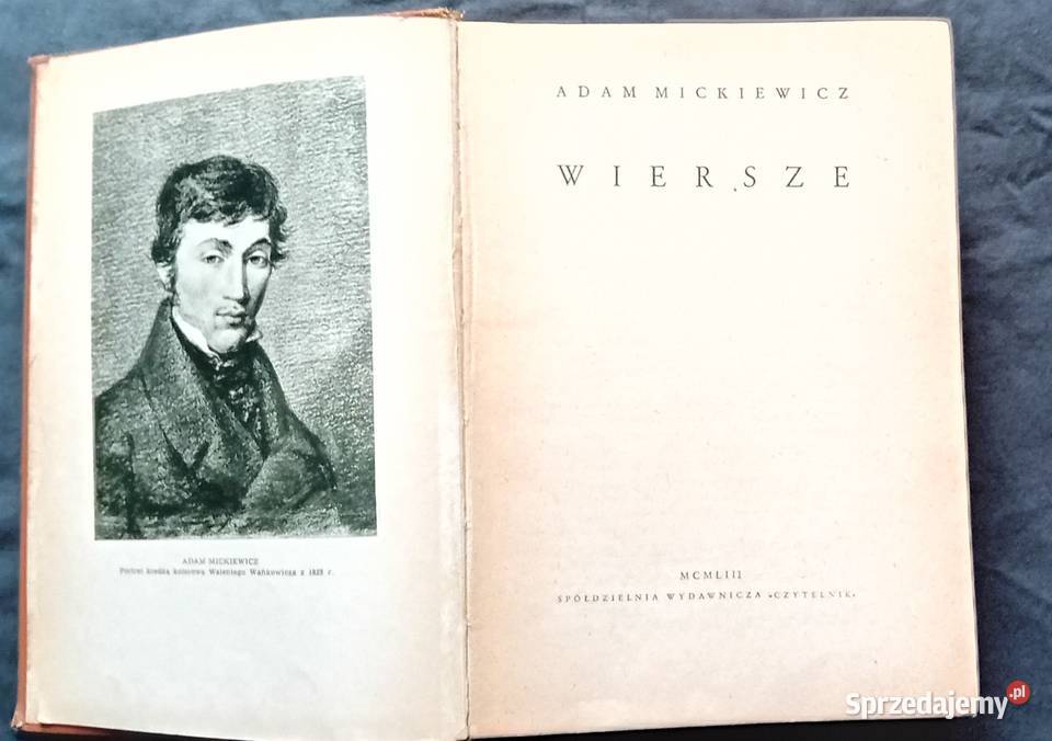 Adam Mickiewicz Dieła poetyckie tom III Antykwariat sprzedam
