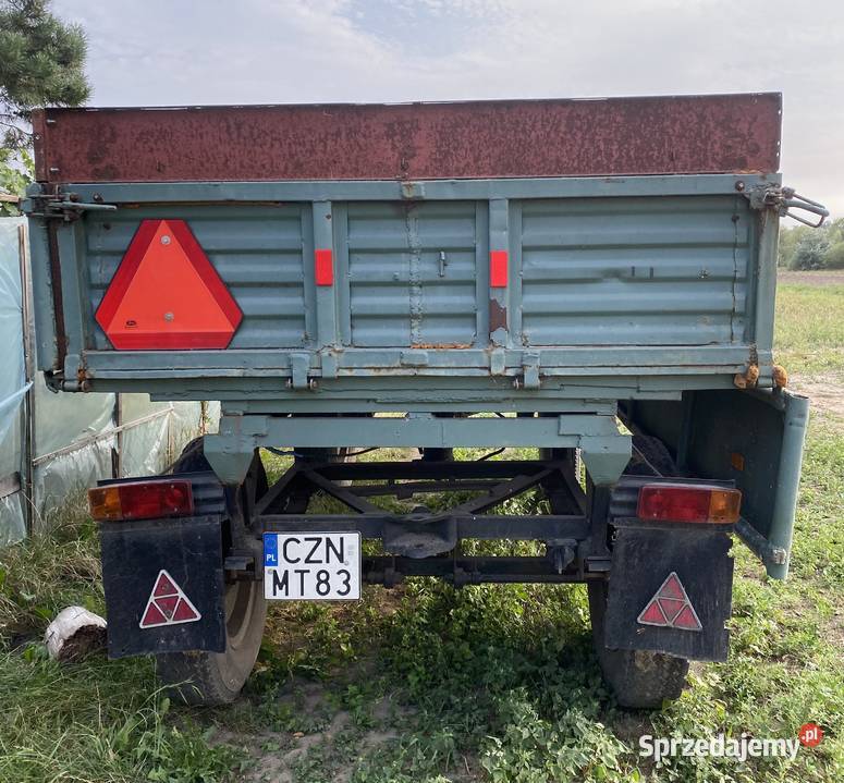 Przeczepa rolnicza Sanok D45 zarejestrowana Włoszanowo