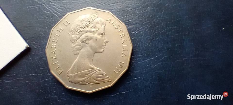 Stare monety 50 cent 1971 Australia Numizmatyka podkarpackie Lesko