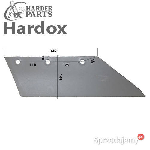 Lemiesz 16 na 300ha HARDOX 24122P do pługa Suwałki