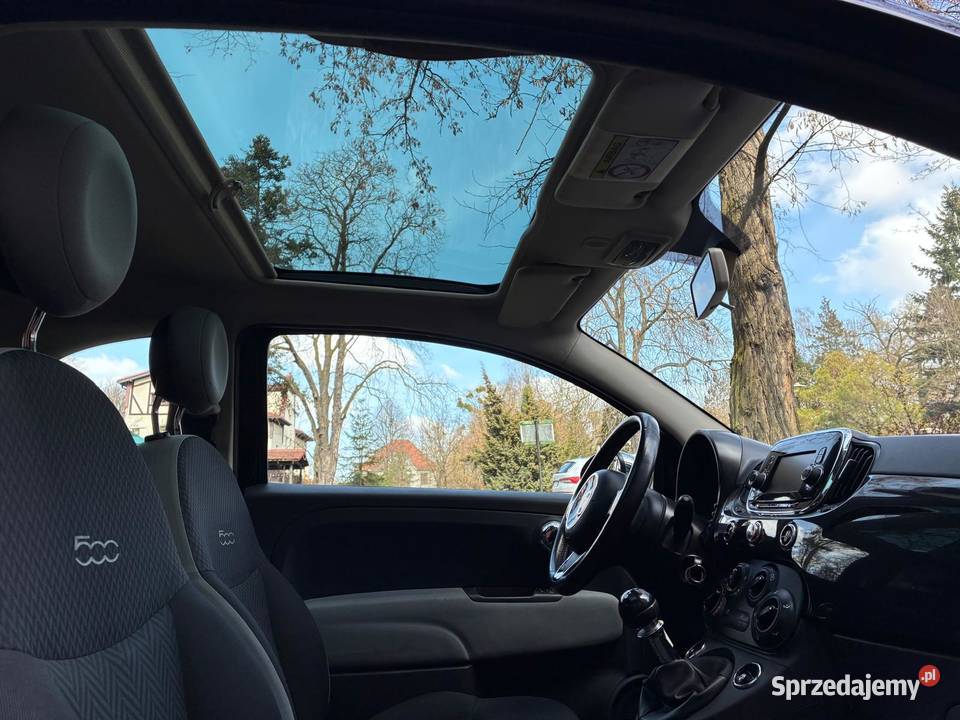 Fiat 500 szklany dach felga alu stan perfekcyjny komputer pokładowy śląskie Rybnik sprzedam