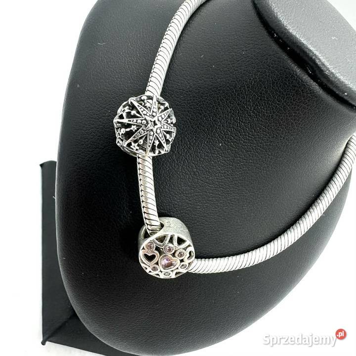 Srebrna Bransoletka z Charmsami PR 925 1964g 21