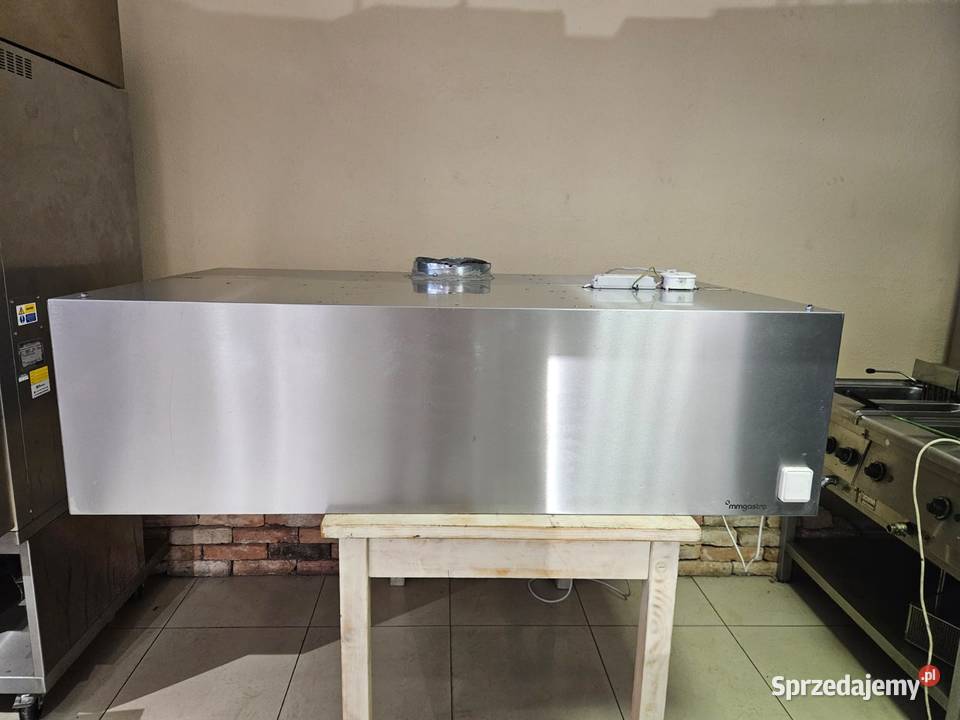 Okap nierdzewny przyścienny 160x100x45 FILTRY Biznes i Przemysł Pszczyna