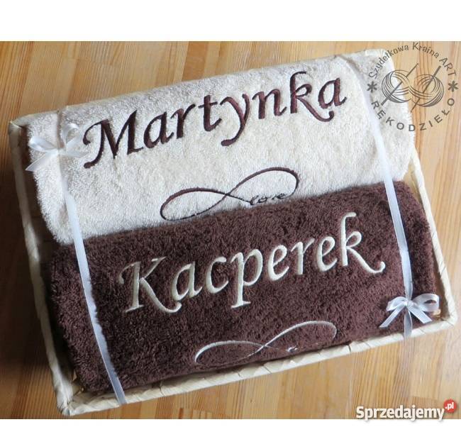 Ręcznik z HAFTEM prezent NIEJ NIEGO chłopak sprzedam