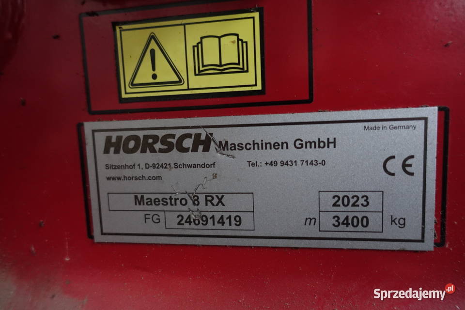 Siewnik kukurydzy Horsch Maestro 8RX i zbiornik Sokoły sprzedam