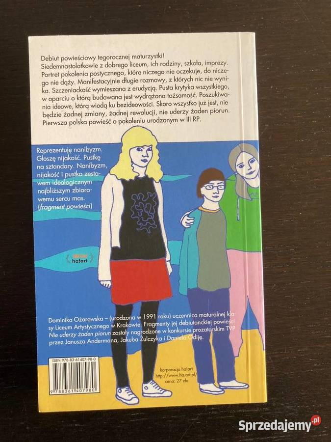Dominika Ożarowska Nie uderzy żaden piorun ISBN 9788361407980 Proza i poezja warmińsko-mazurskie