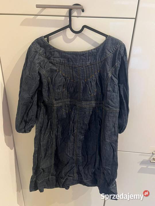 Vintage elegancka dżinsowa sukienka L sub Gdańsk