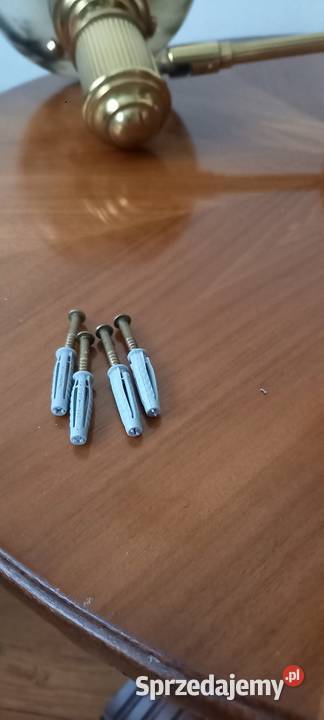 Para mosiężnych kinkietów z kloszami Skierniewice