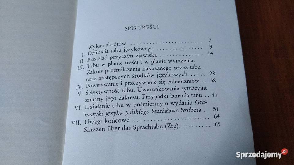 Szkice o tabu językowym Zenon Leszczyński Gdańsk sprzedam