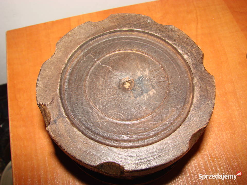 drewniane pudełko puszka Pruszcz Gdański