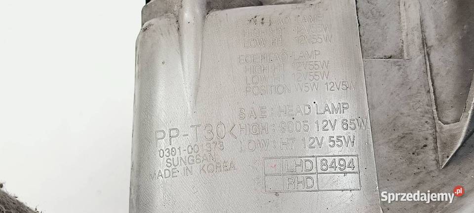 LAMPA LEWA PRZÓD DAEWOO EVANDA Lipno sprzedam