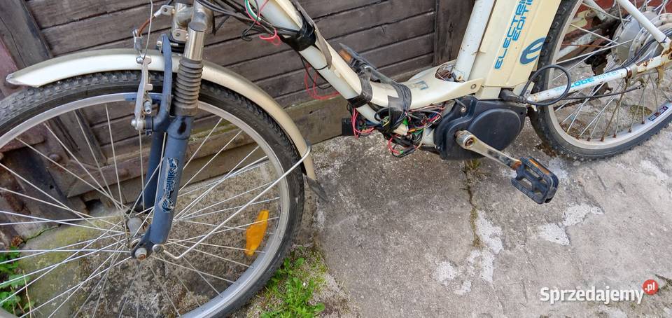 Rower elektryczny uszkodzony Wałbrzych sprzedam
