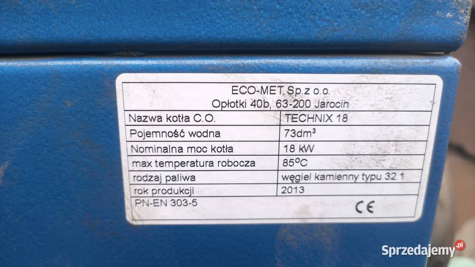 Piec zasypowy Technix 18kW Dom i Ogród śląskie Sosnowiec