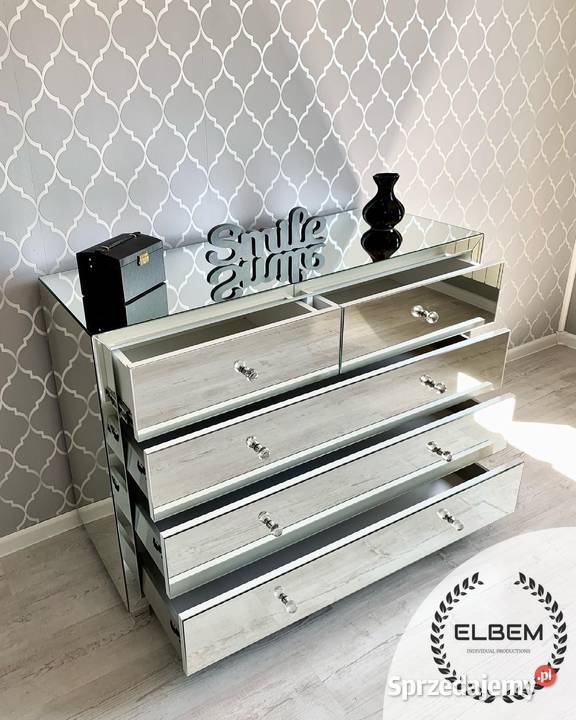 Lustrzana komoda w stylu Glamour Szczecin