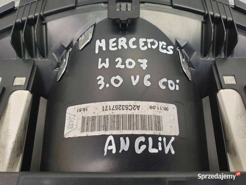 Mercedes C207 A207 W207 30 V6 CDI LICZNIK ZEGARY lubelskie Rudka