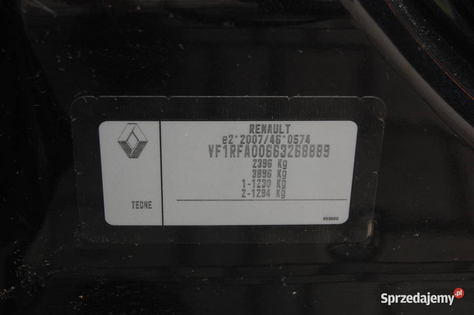 Renault Grand Scenic 7OSOBOWY Navi Alu ASR (kontrola trakcji) Załom