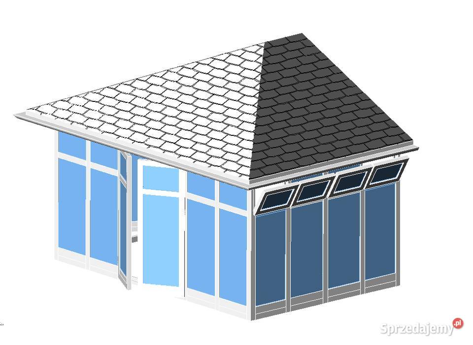 nowoczesny ogród zimowy zabudowa tarasu śląskie Skoczów