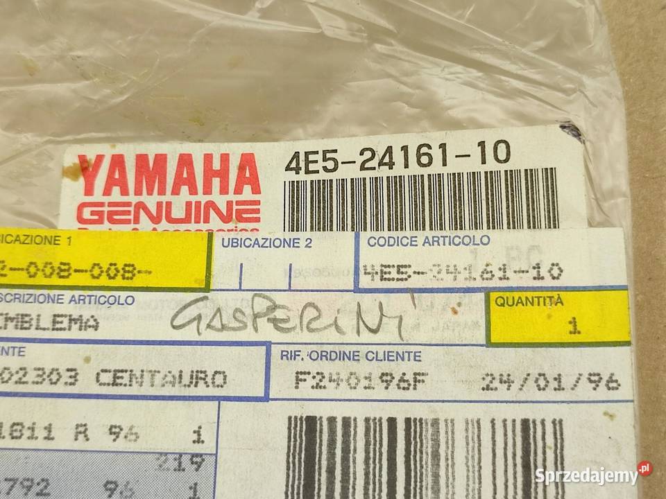 NAKLEJKA XT 500 NA BAK YAMAHA XT 500 19811985