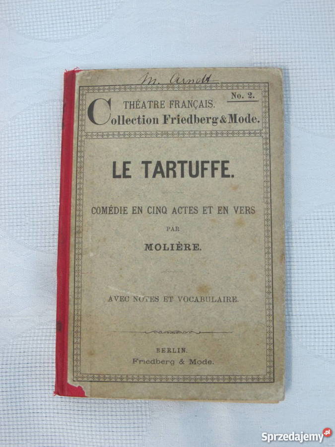 Le Tartuffe Moliere 1894 małopolskie Olkusz