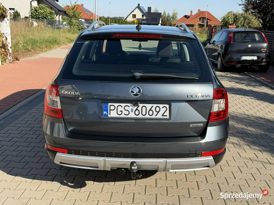 koda Octavia Skoda Octavia Scout 4x4 20TDI 2014 szary wielkopolskie Gostyń
