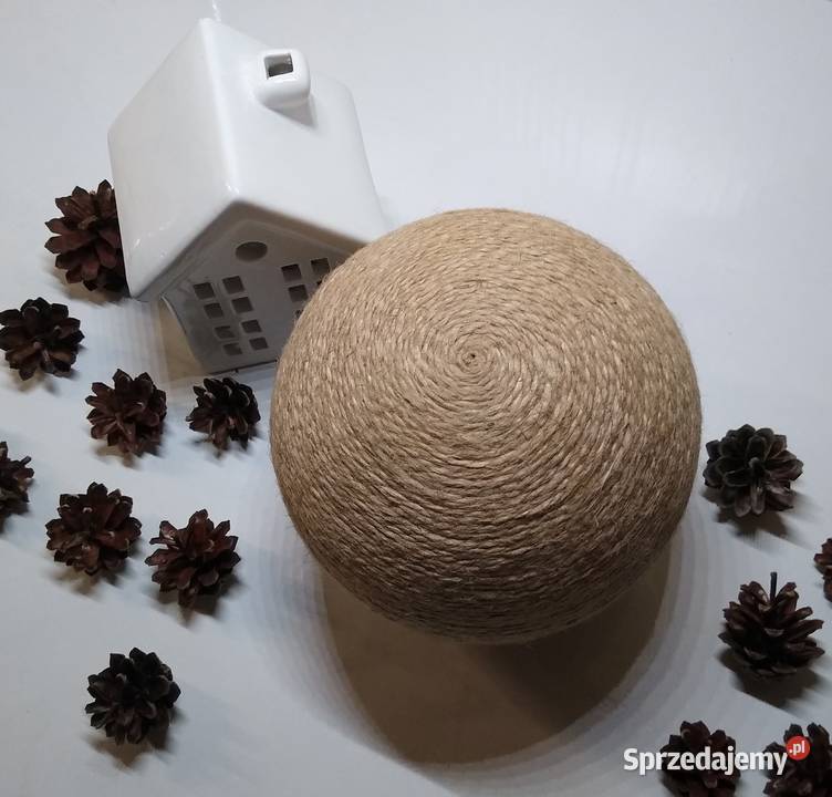 Kula Styropianowa Bombka Baza Juta Handmade Gdańsk