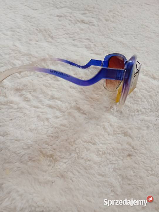 Transparentno niebieskie okulary Kraków