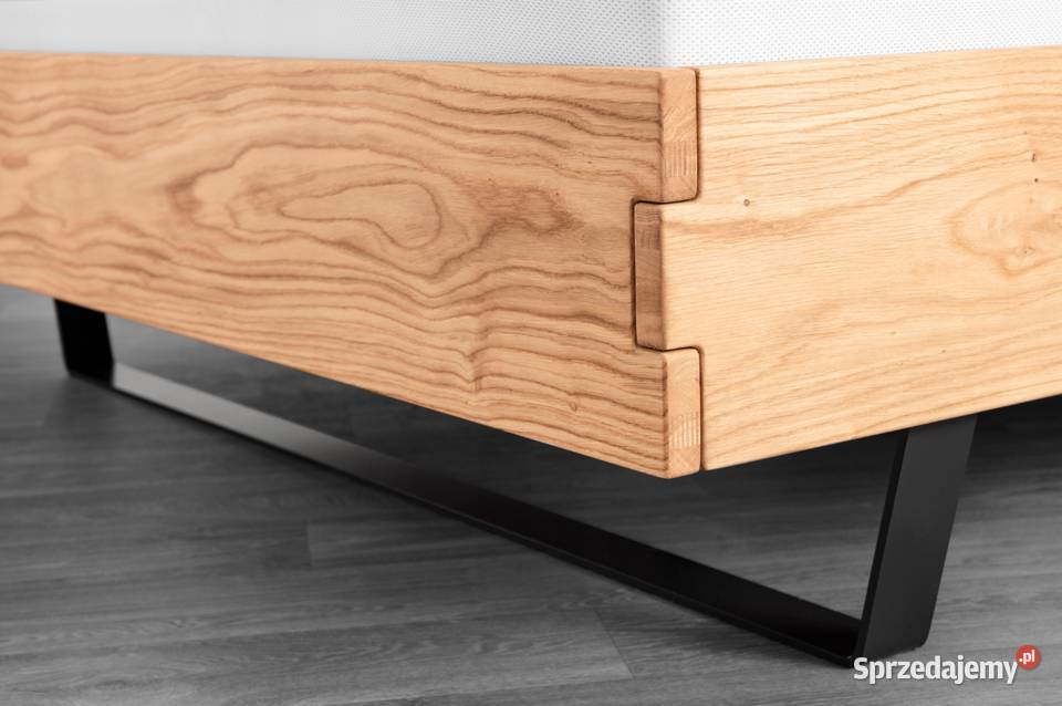 Łóżko Loftowe Dębowe Pikowane SANNY 180x200 Warszawa